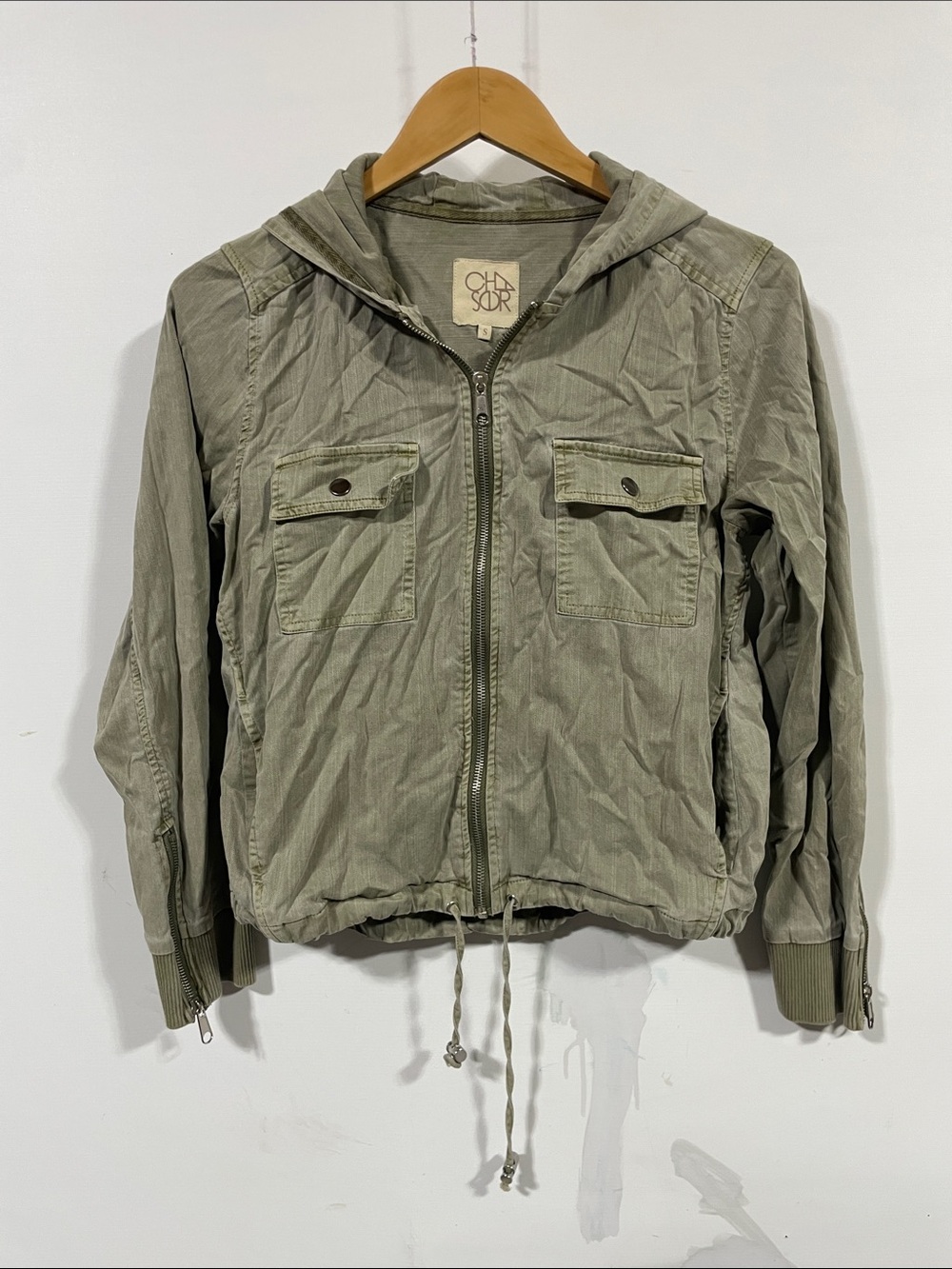 Chaser Beige/Taupe Jean Jacket - Small